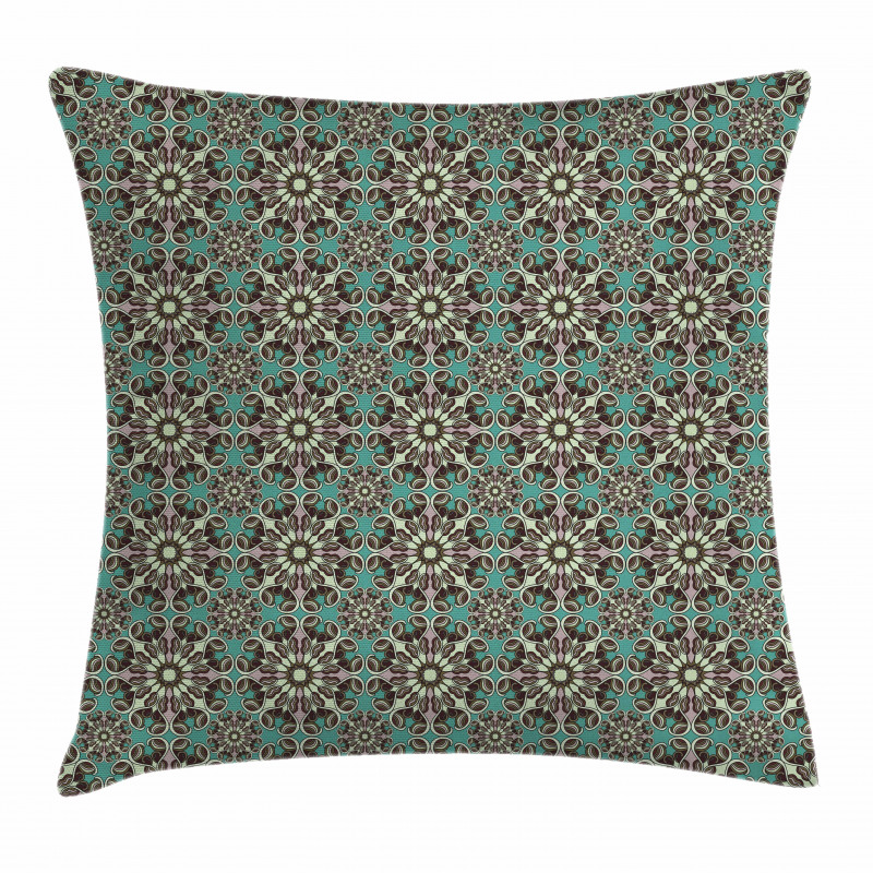 Vintage Flowers Leafage Pillow Cover