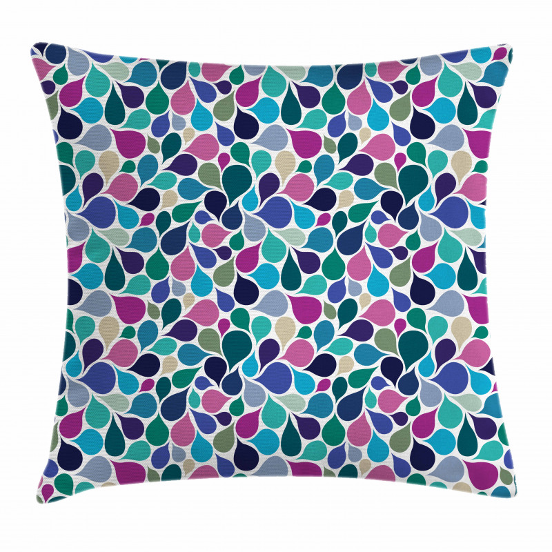 Colorful Raindrops Pillow Cover