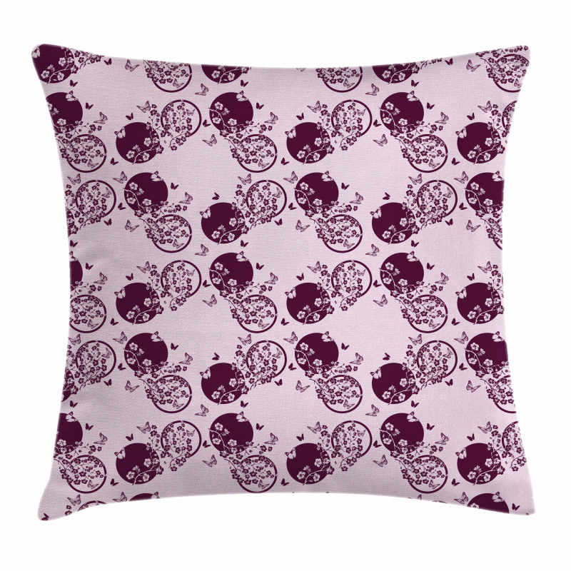 Sakura Blossom Pattern Pillow Cover