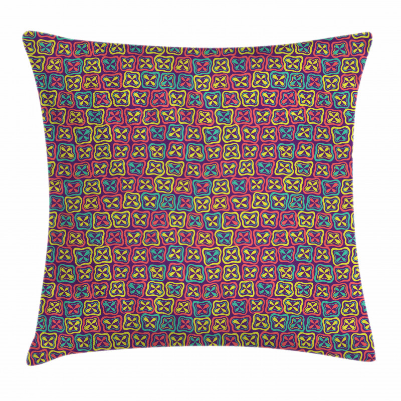 Clovers in Squares Pillow Cover