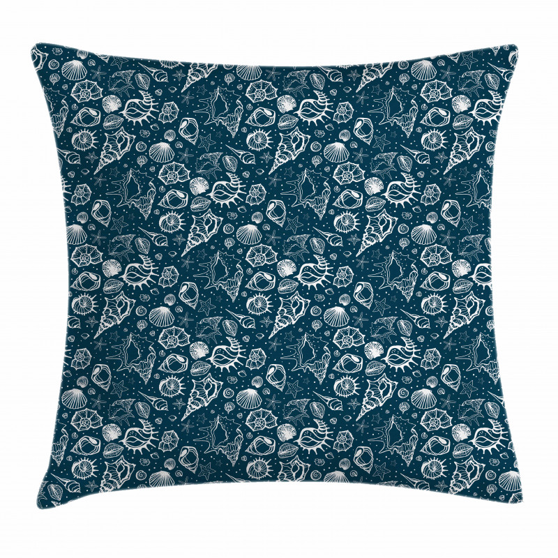 Sea Shells Art Pillow Cover