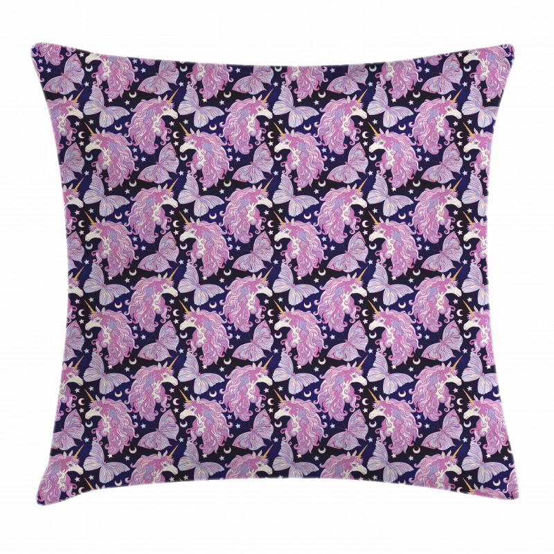 Butterfly Stars Moons Pillow Cover