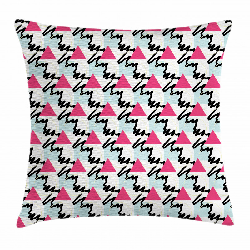 Shapes Scribble Lines Pillow Cover