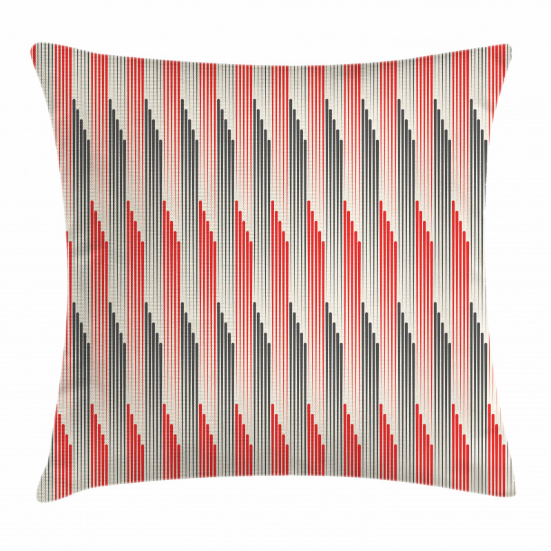 Retro Bicolor Striped Pillow Cover