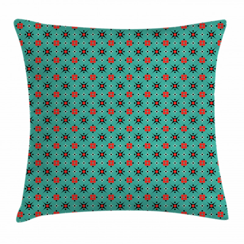 Geometric Retro Motifs Pillow Cover