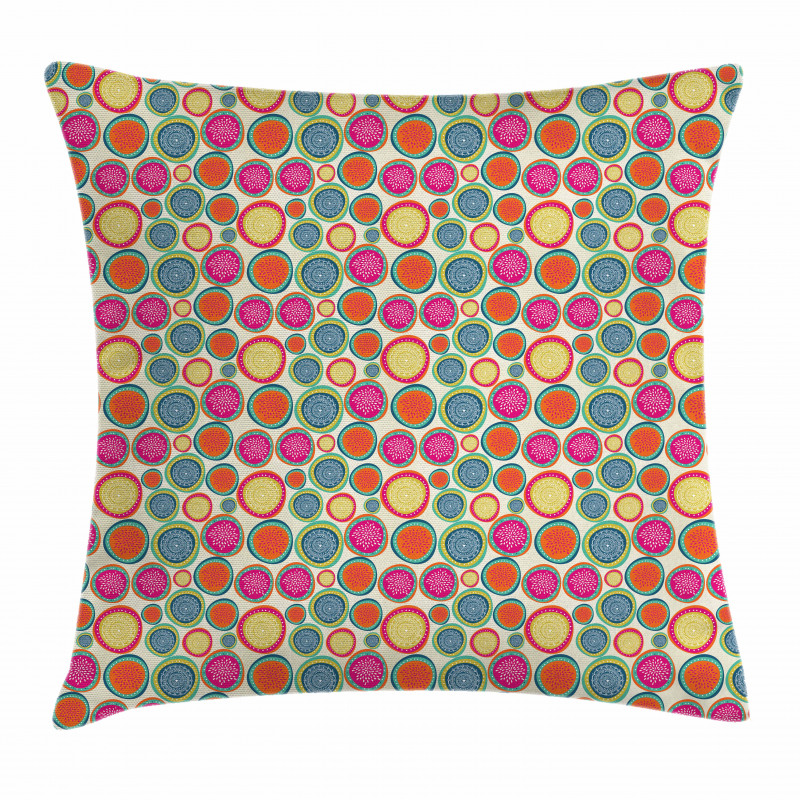 Doodle Floral Motifs Pillow Cover