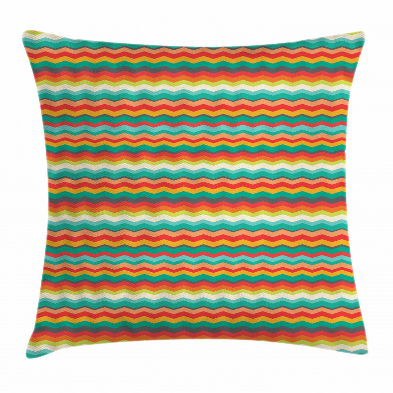 Geometric Abstract Wave Pillow Cover