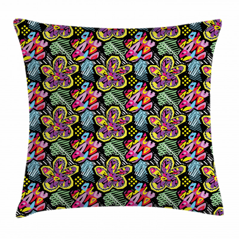 Vibrant Floral Pillow Cover