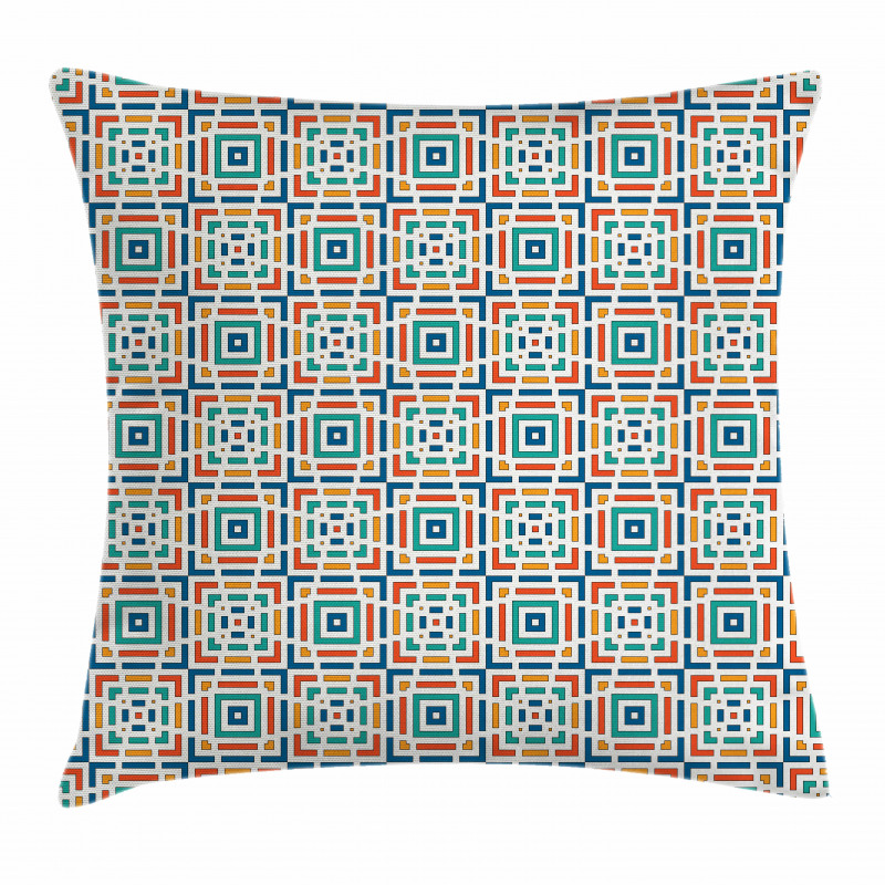 Angled Stripes Design Pillow Cover