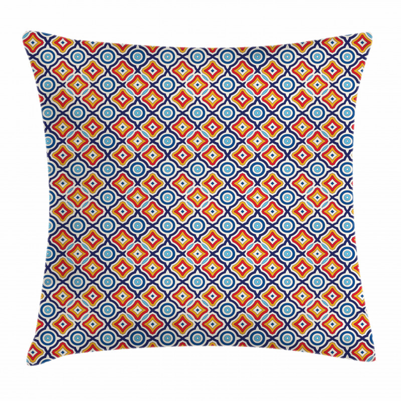 Oriental Geometric Motif Pillow Cover