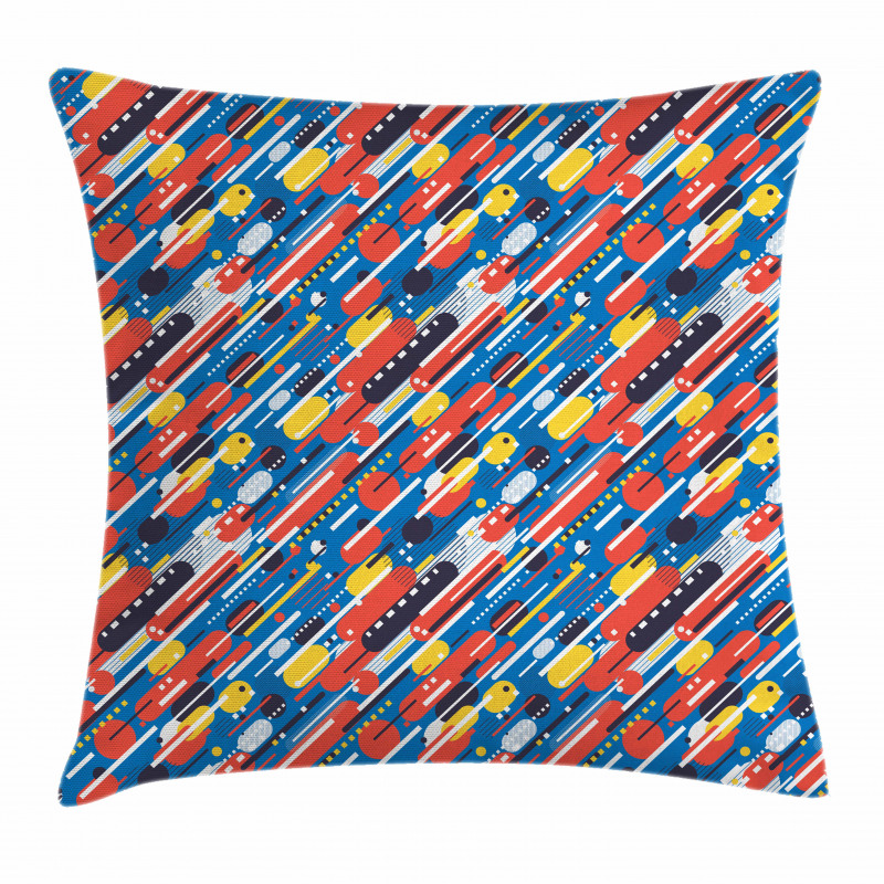 Diagonal Shapes Design Pillow Cover