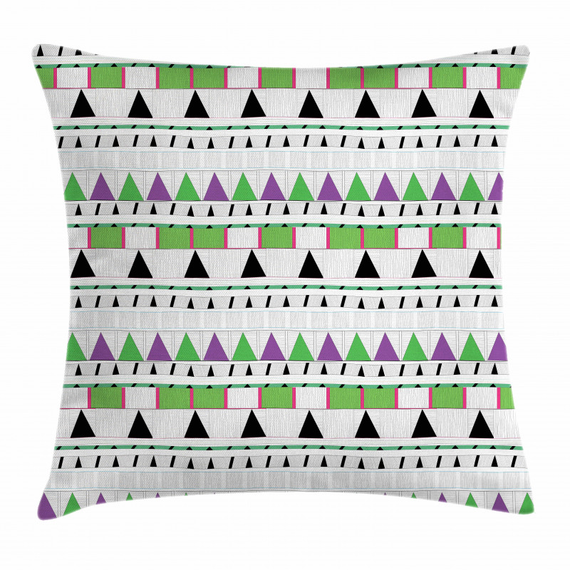 Tribal Triangle Design Pillow Cover