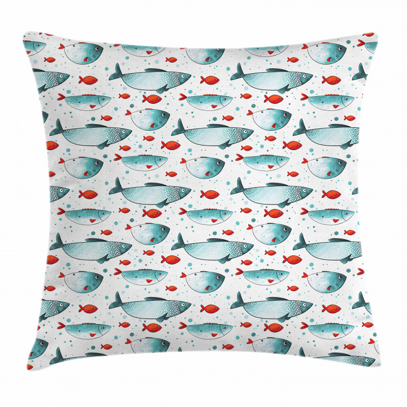 Subaquatic Animal Pattern Pillow Cover