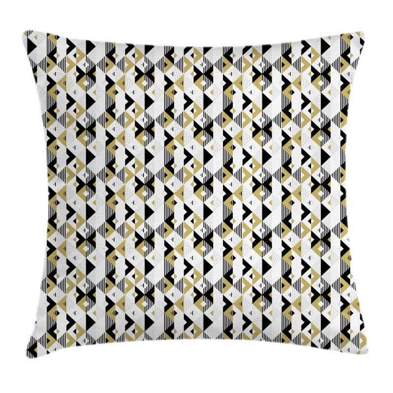 Triangles and Stripes Pillow Cover