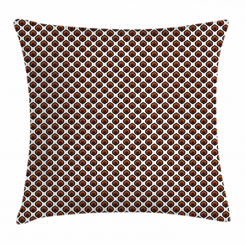 Traditional Oval Motif Pillow Cover