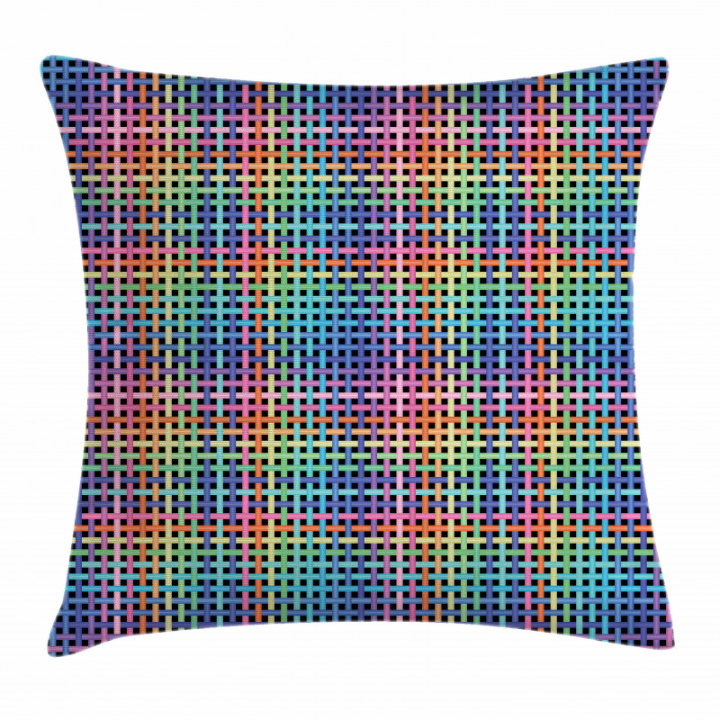 Crossed Stripes Design Pillow Cover