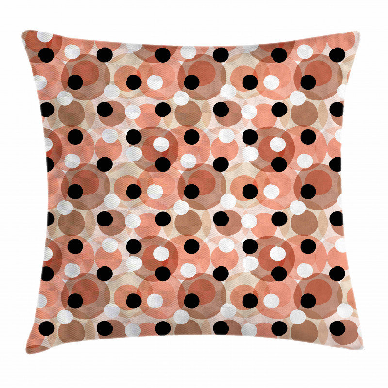 Pastel Grunge Circles Pillow Cover