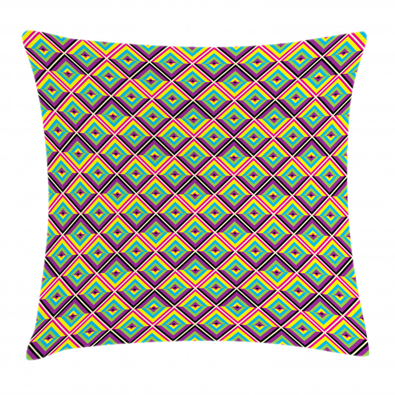 Rhombus Composition Pillow Cover