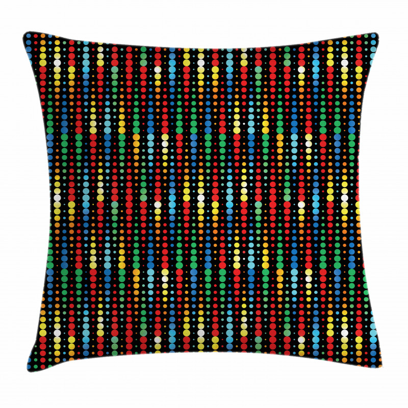 Halftone Pattern Motif Pillow Cover