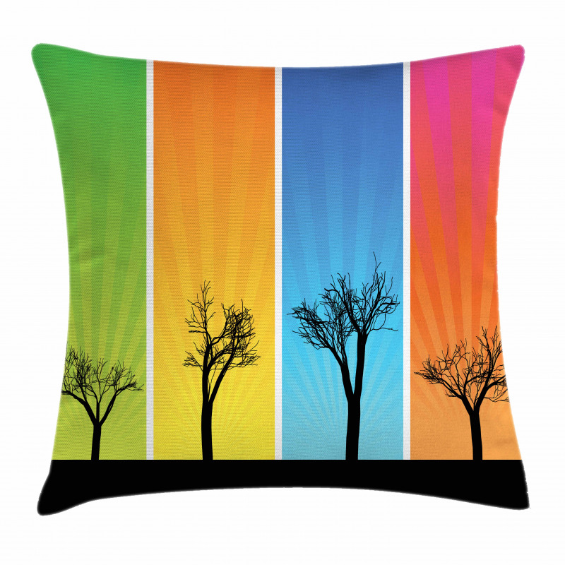 Colorful Banners Autumn Pillow Cover