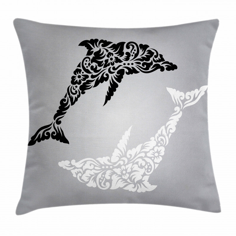 Monochrome Subaquatic Pillow Cover