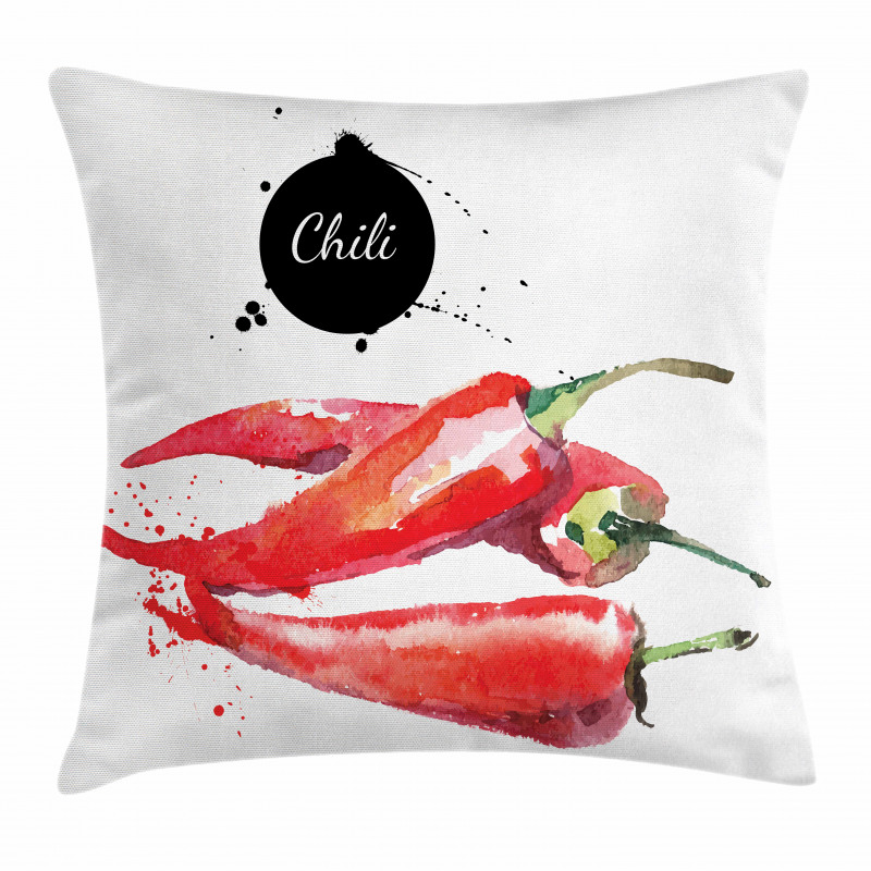 Chili Pepper Hot Spicy Pillow Cover