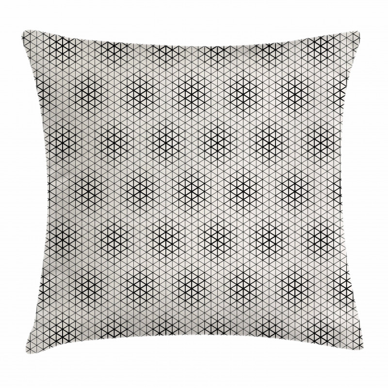 Geometric Triangles Tile Pillow Cover