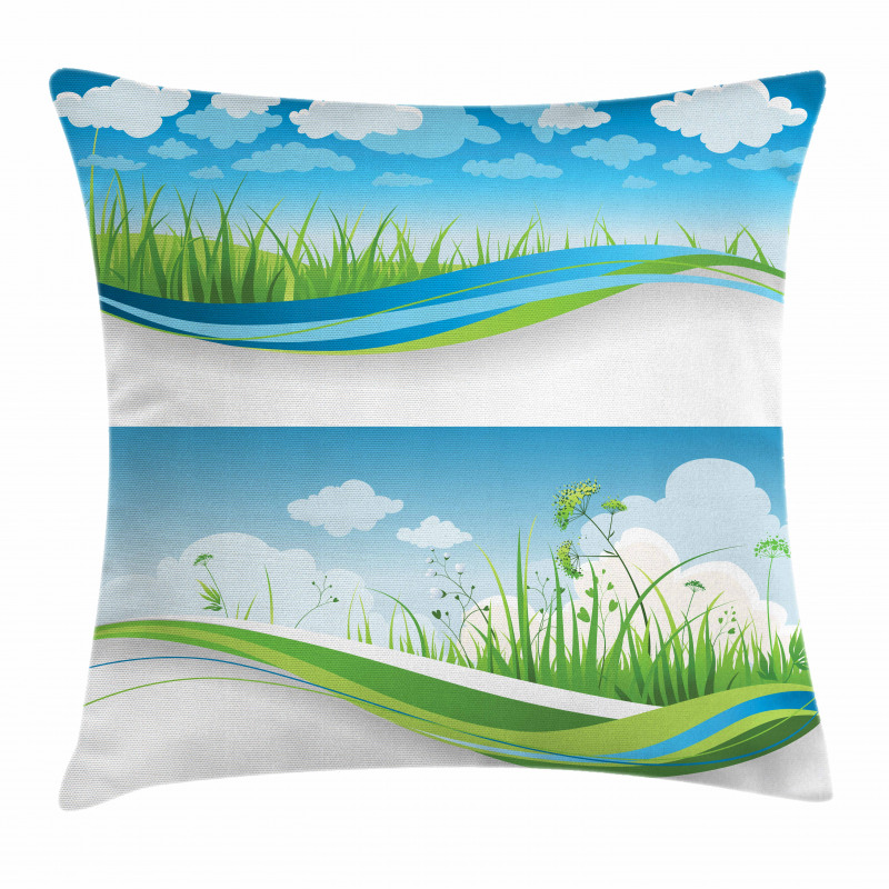 Fresh Summer Fields Eco Pillow Cover