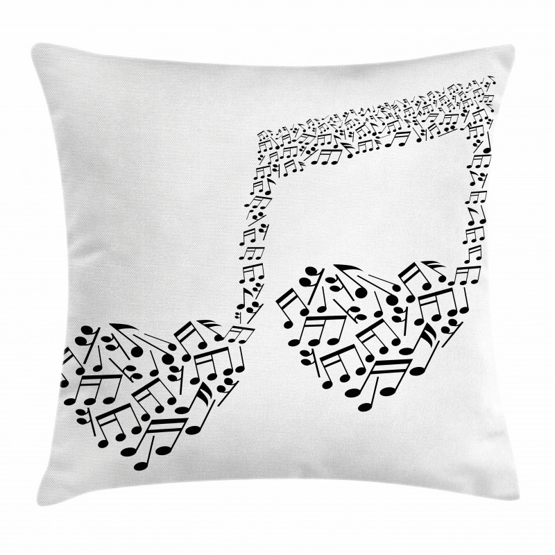 Musical Note Love Art Pillow Cover