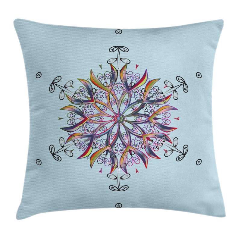 Doodle Motif Pillow Cover