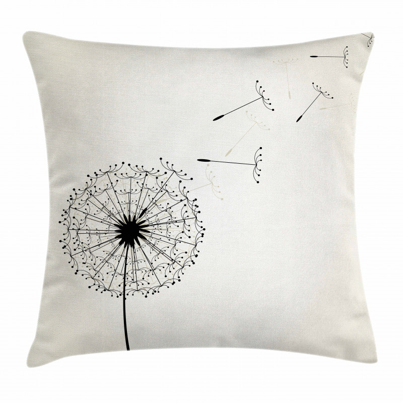 Flying Seeds Flower Pillow Cover