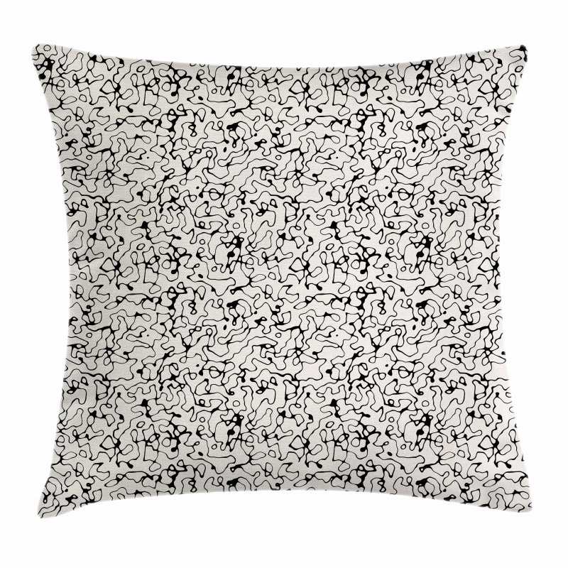 Jumble Messy Lines Pillow Cover