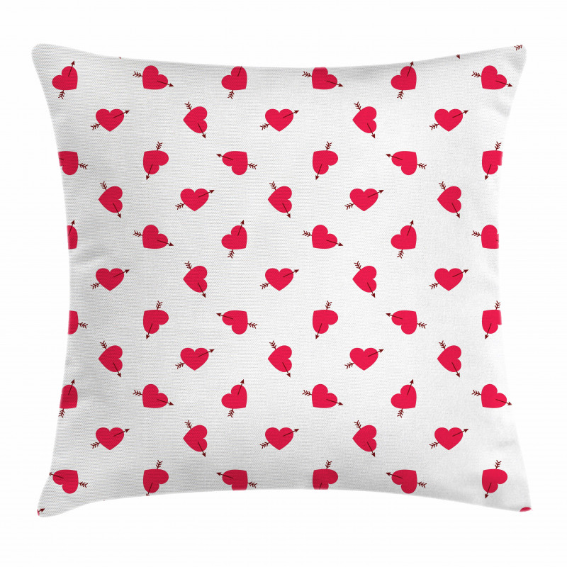 Cartoon Hearts Love Pillow Cover