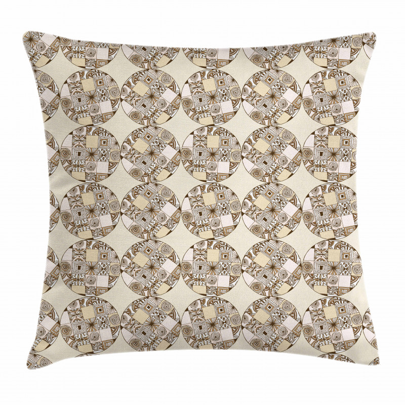 Native Geometric Circles Pillow Cover