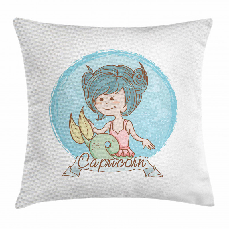 Pastel Mermaid Pillow Cover