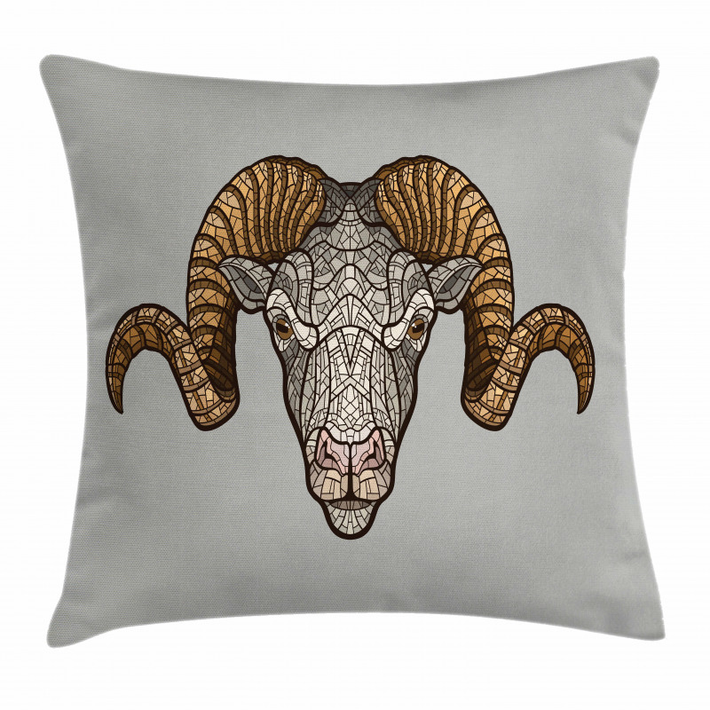 Ram Horns Pillow Cover
