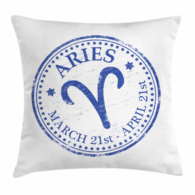 Vintage Stamp Sign Pillow Cover