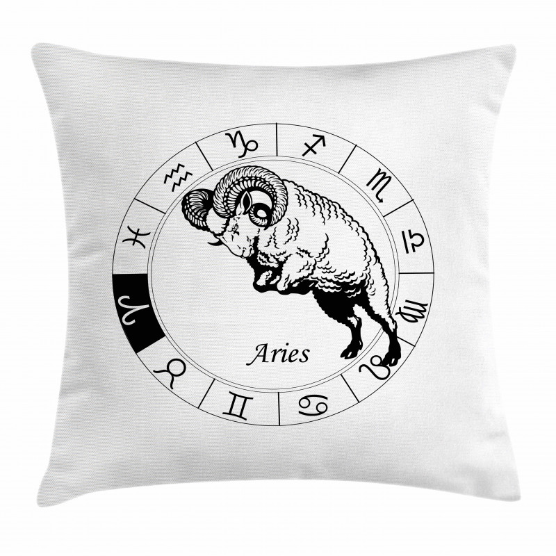 Signs Jumping Goat Pillow Cover