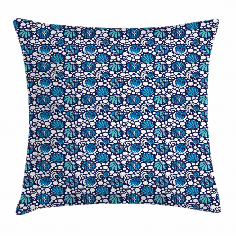 Floral Dotted Pillow Cover