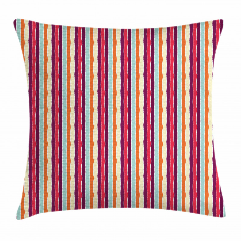 Lines Torn Effect Pillow Cover