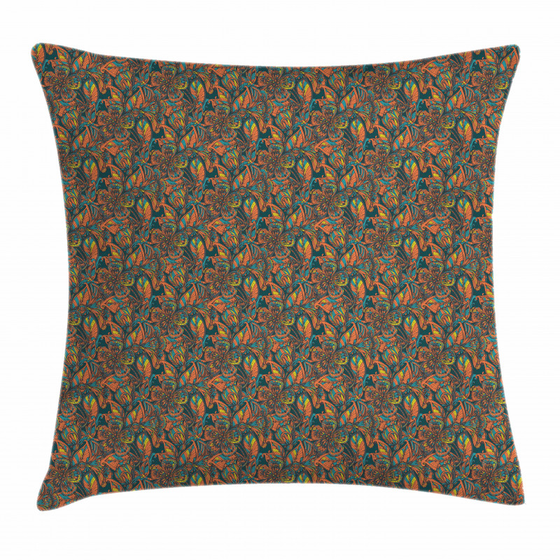 Botanical Vintage Garden Pillow Cover