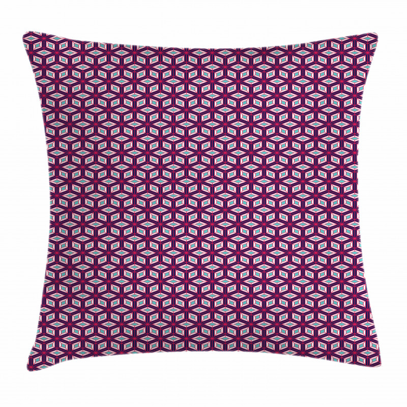 Diamond Shapes and Lines Pillow Cover