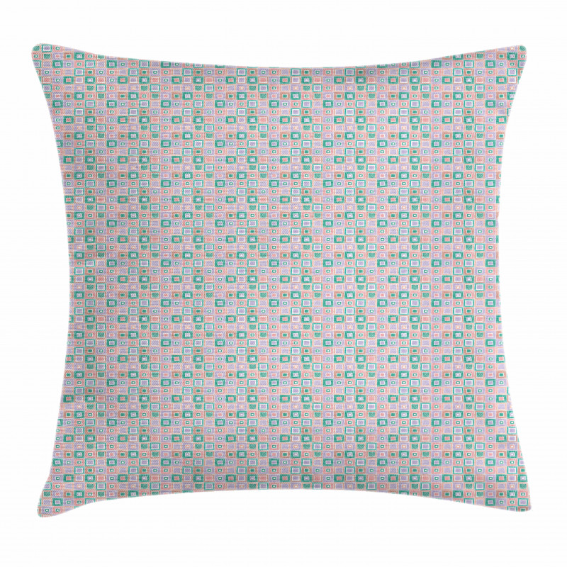 Sketchy Rhombus Cells Pillow Cover