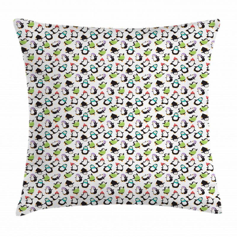 Happy Funny Animals Pillow Cover