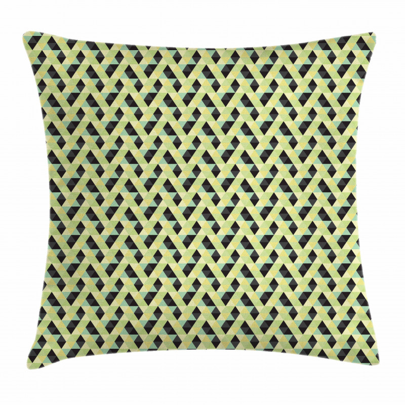 Abstract Grid Style Retro Pillow Cover
