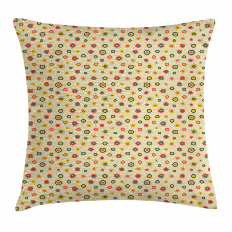 Bullseye Circle Shapes Pillow Cover