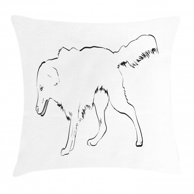 Thoroughbred Furry Pillow Cover