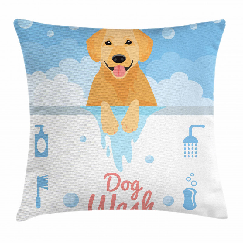 Dog Wash Bath Pillow Cover