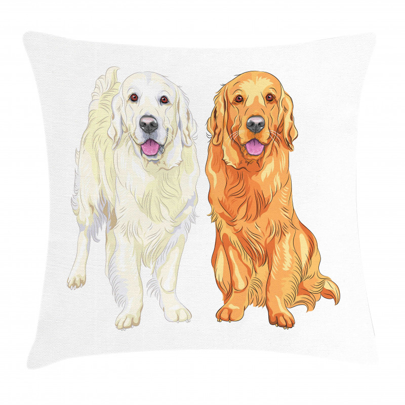 Smiling Dogs Pillow Cover