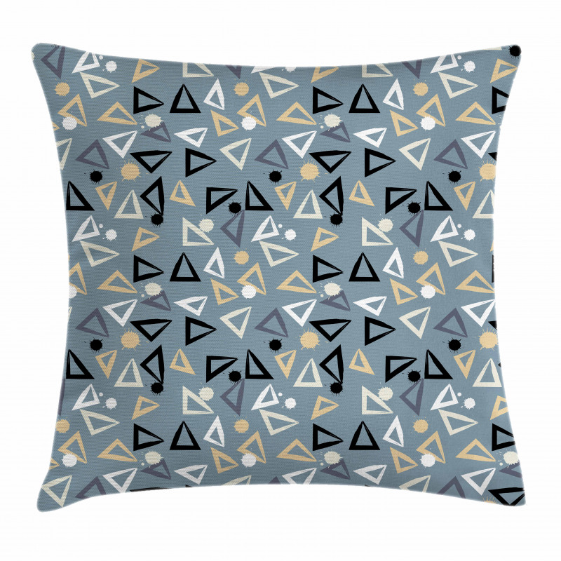 Triangles Blots Pillow Cover